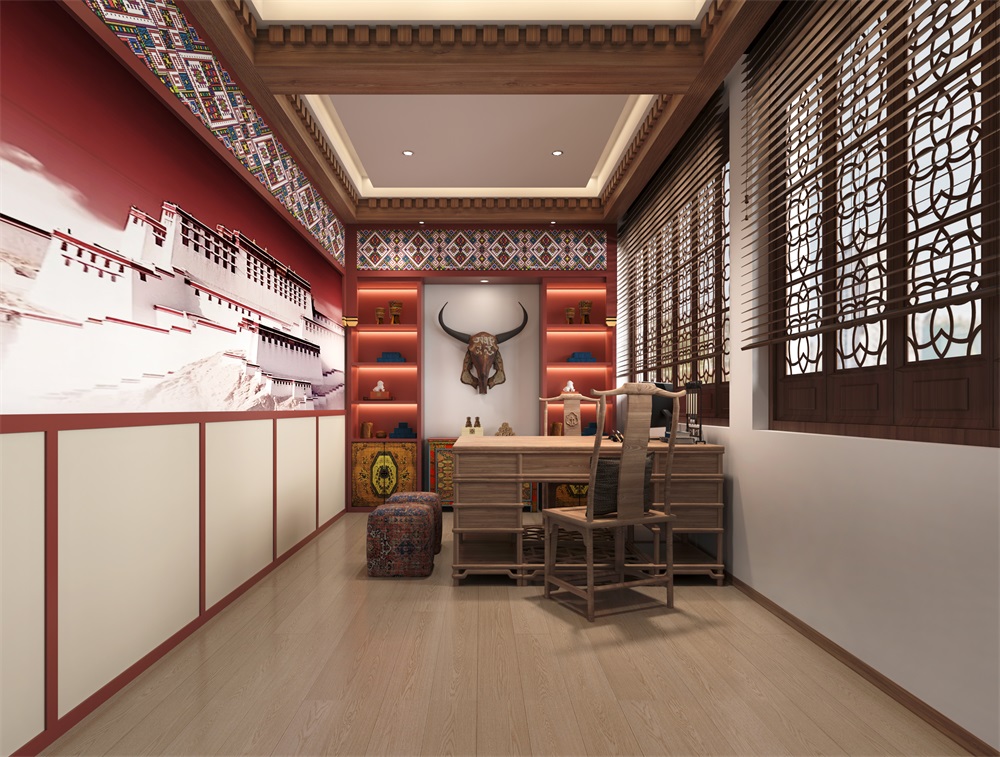 無錫藏醫(yī)館設(shè)計裝修案例效果圖